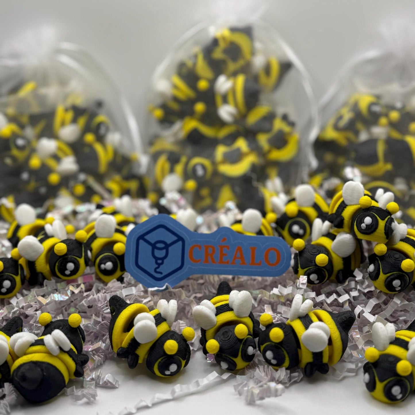 Bees | Buzz Buddies | 3D Printed | Cute Decor